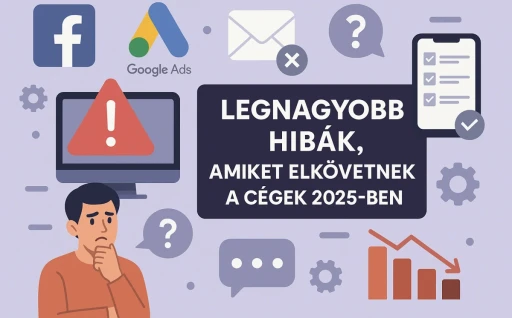 Online jelen lenni már nem extra, hanem alapelvárás – és ugyanez igaz a hirdetésekre is. Facebookon és Google-ben hirdetni ma már szinte kötelező, ha egy vállalkozás új ügyfeleket szeretne szerezni. Mégis sok cég panaszkodik arra, hogy a kampányai nem hozzák az elvárt eredményeket. Jönnek ugyan a kattintások, mégis üres a postaláda, nem csörren a telefon, és nem érkezik ajánlatkérés. Ilyenkor érdemes megvizsgálni, hogy nem valamilyen gyakori hiba áll-e a háttérben, amit sokan – teljesen jóhiszeműen – elkövetnek.