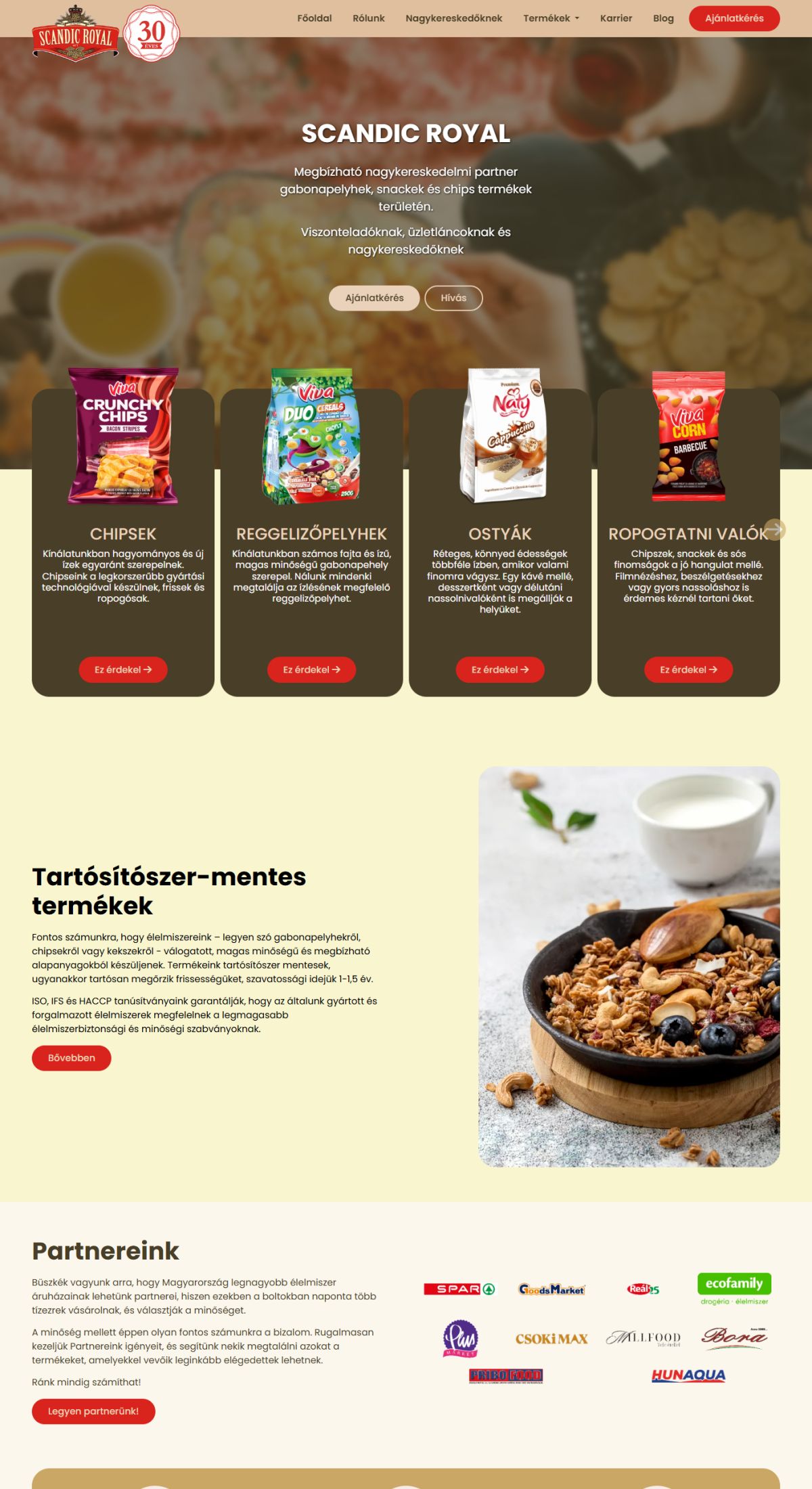 Scandic Royal Kft - Komplex oldal | Weboldal készítés asztali előnézet