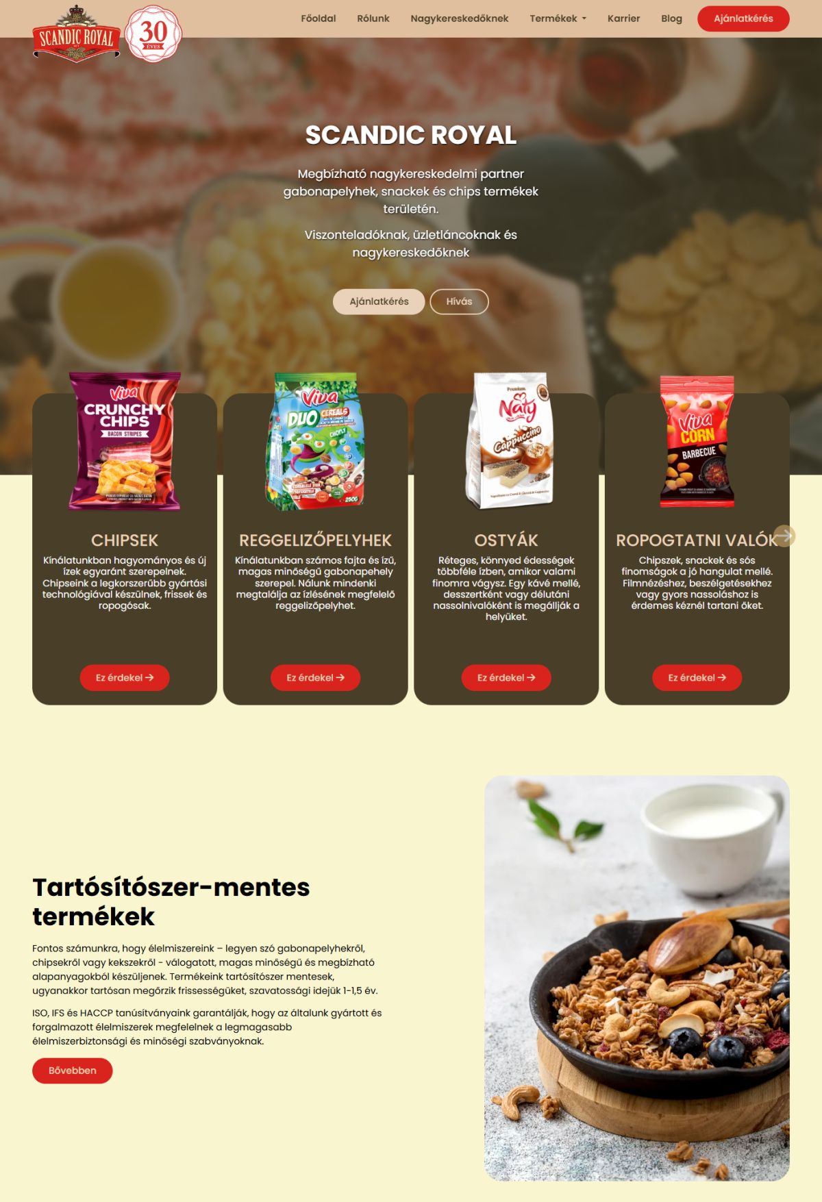 Scandic Royal Kft - Komplex oldal | Weboldal készítés előnézet