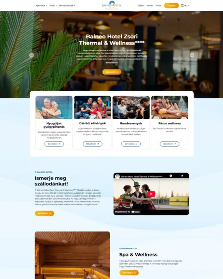 Balneo Hotel Zsori Thermal & Wellness****  Weboldaláról egy asztali képernyő fotó