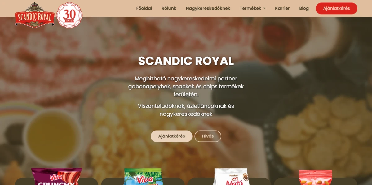 Scandic Royal Kft - Komplex oldal | Weboldal készítés bemutató kép